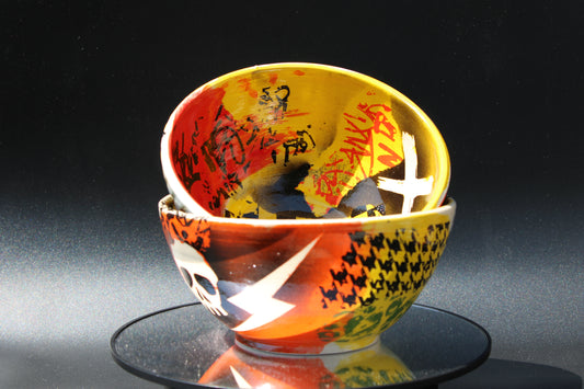 Graffiti Punk Bowls Set of 2