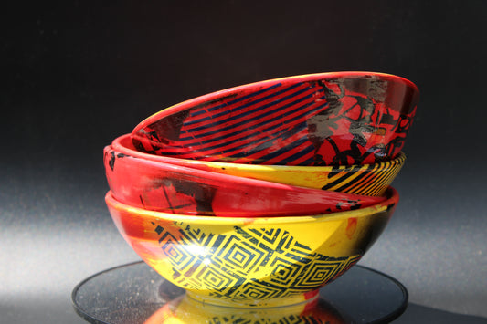 Fire in the Hole Bowl Set of 4