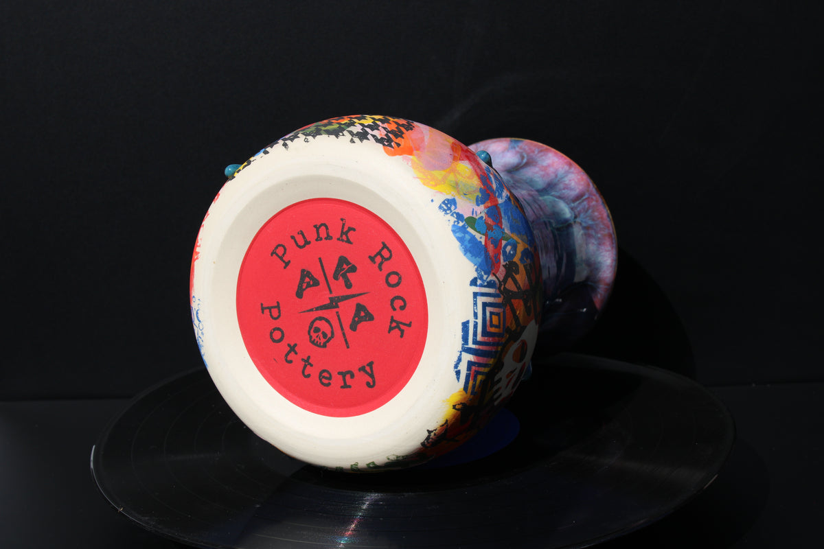 Punk Rock Pretty Vase 8.5"