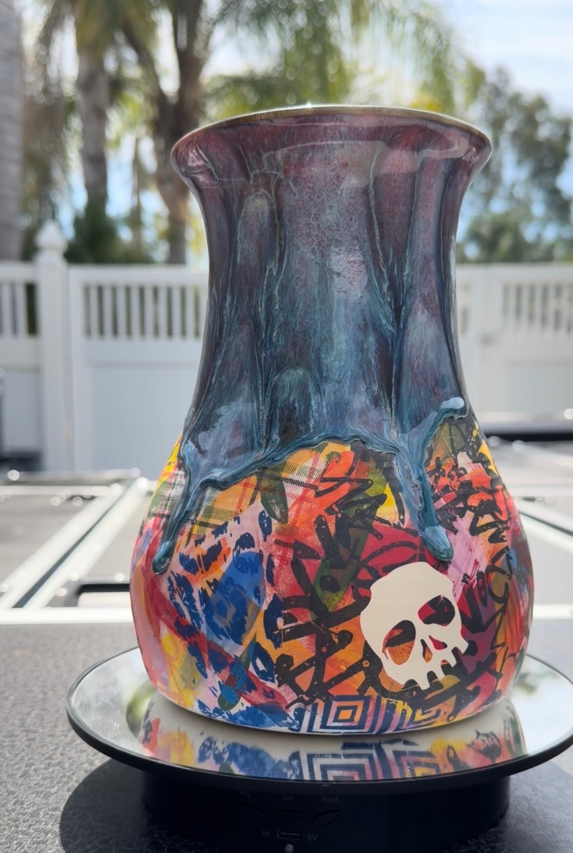 Punk Rock Pretty Vase