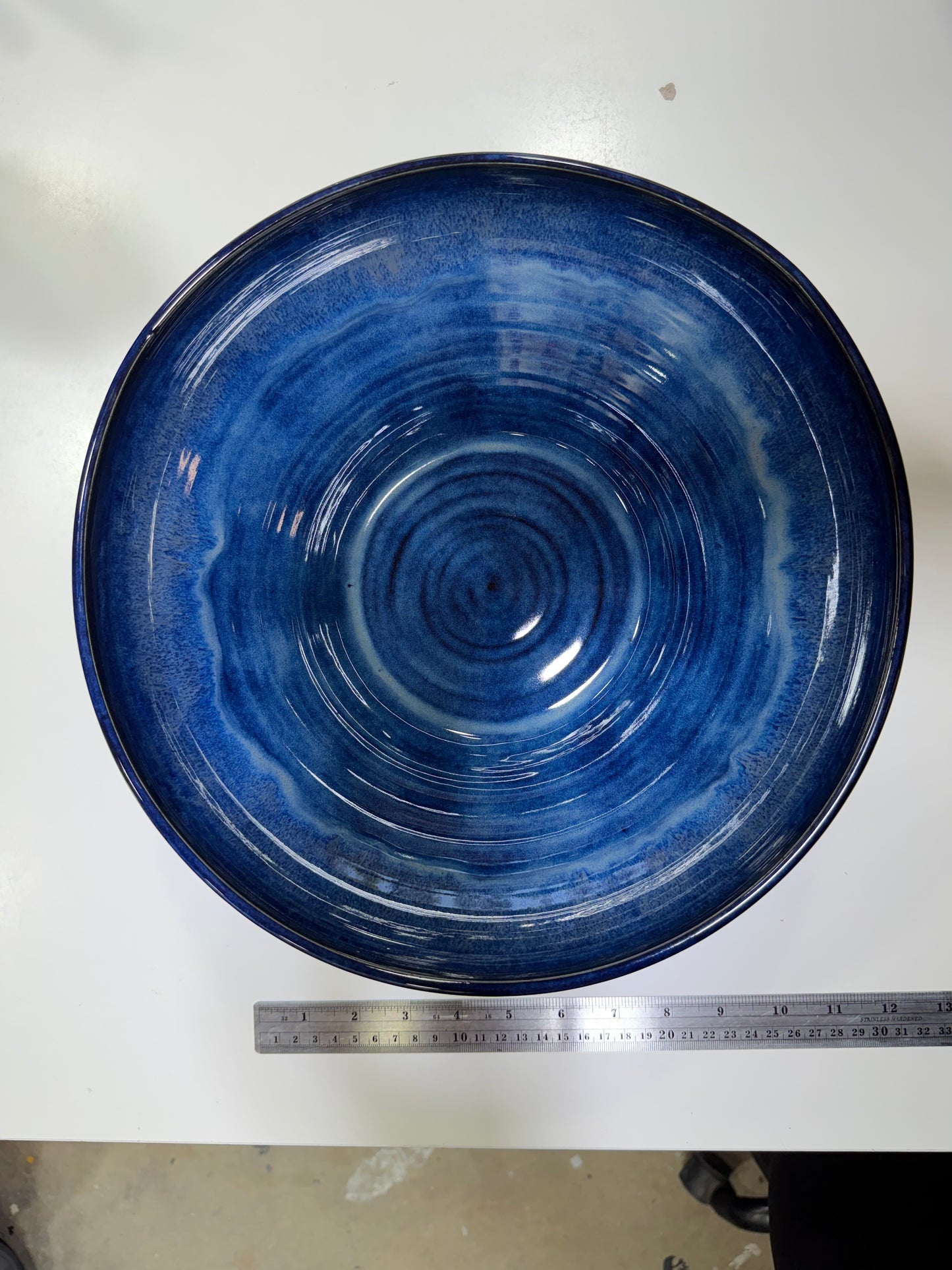 12" Blue Skull Bowl