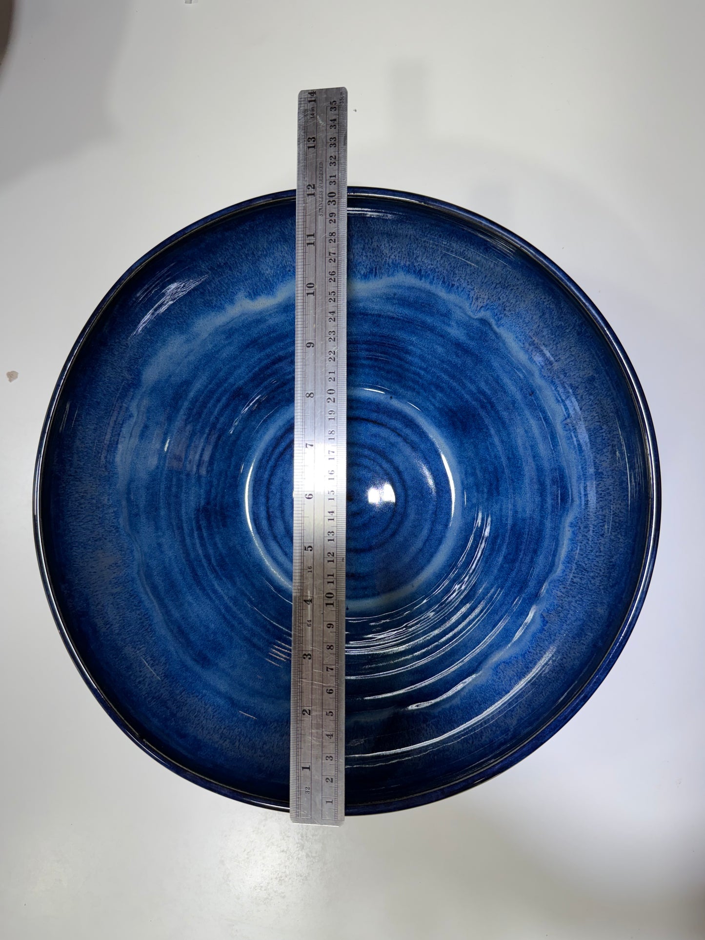 12" Blue Skull Bowl